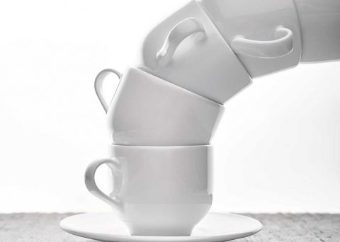 photo de tasse en porcelaine pour hôtellerie restauration